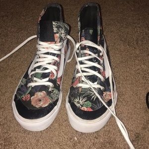 Desert Floral high top vans!